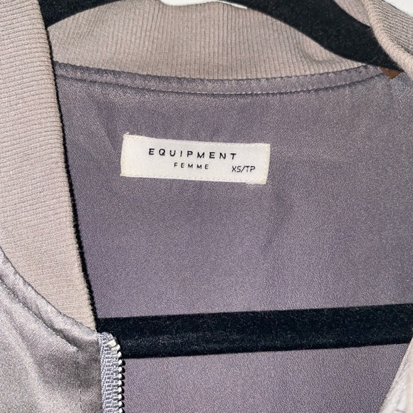 Equipment Abbot Silk Bomber jacket - Picture 4 of 5